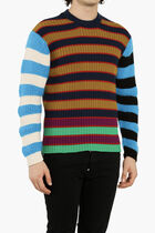 Crew-Neck Stripes Sweater