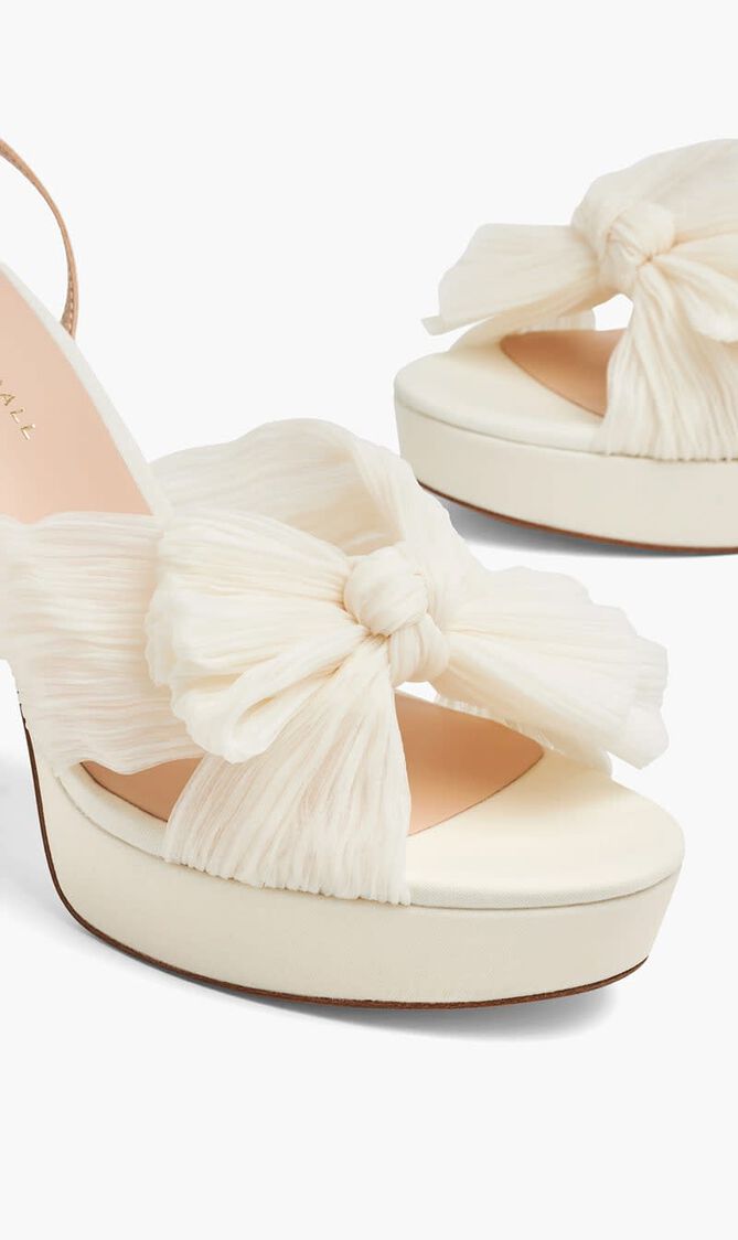 NATALIA PEARL PLATFORM BOW HEEL