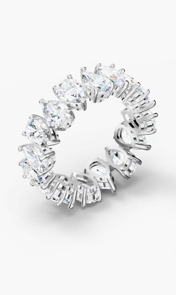 SJC VITTORE RING PEAR CZWH/RHS 52 MM