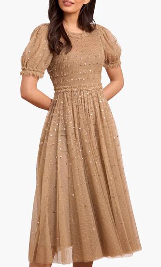 Sequin Giselle Smocked Ballerina Dress