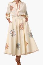 Ottie Doily Midi Skirt