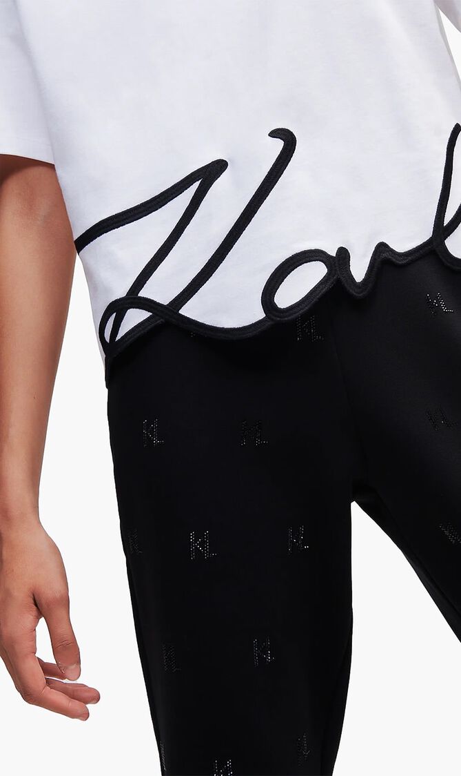 KARL SIGNATURE HEM T SHIRT