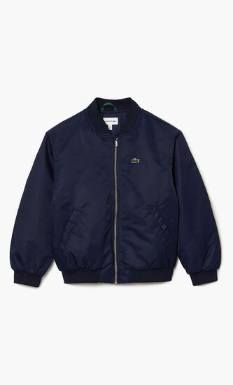Kids' Lacoste Nylon Colour-block Teddy Jacket