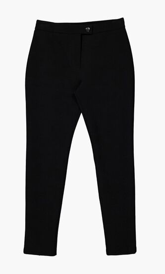 STRETCH WOOL GABARDINE TROUSERS