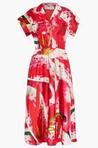 Graphic-Print Midi Dress