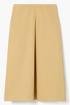 PLEATED POPLIN SKIRT
