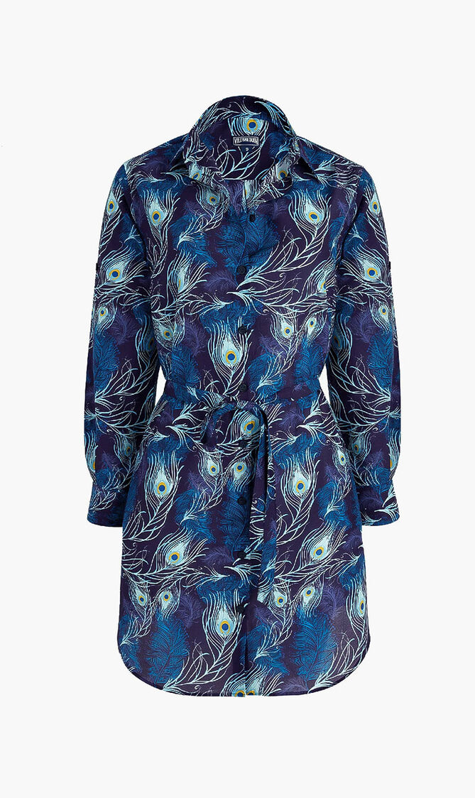 Cotton Printed Shirt Dress