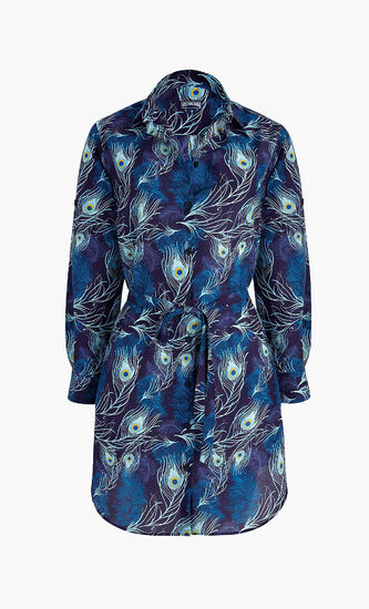 Cotton Printed Shirt Dress