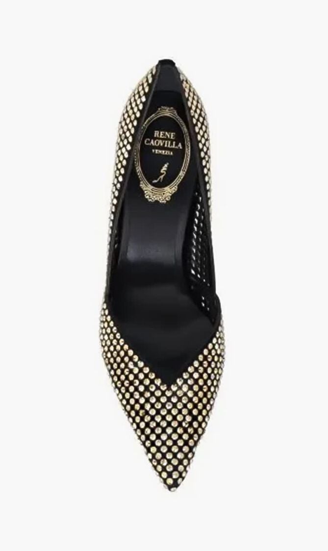 BLACK SATINMETALLIC SUNSHINE STRASS