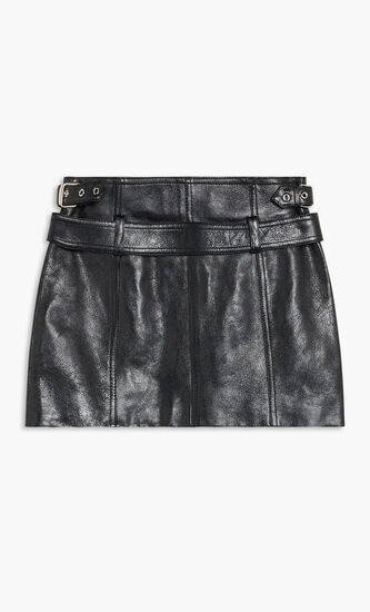 SKIRT LEATHER LEATHER