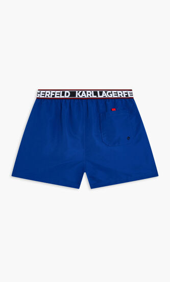 ELONGATED LOGO SHORT SHORTS
