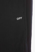 OFF STITCH SWEATPANTS BLACK WHITE