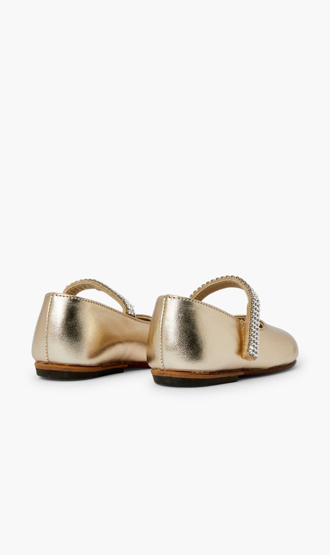 SINGLE STRAP SWAROVSKI CRYSTAL EMBELLISHED BALLERINA