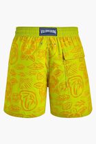 Flocked Tahiti Turtles Swim Shorts Flocked Tahiti Turtles Swim Shorts