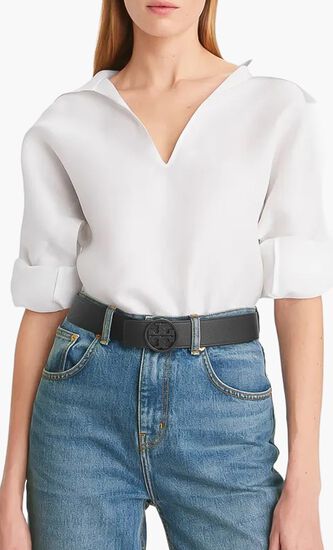 1 Inch Miller Pebbled-Leather Belt