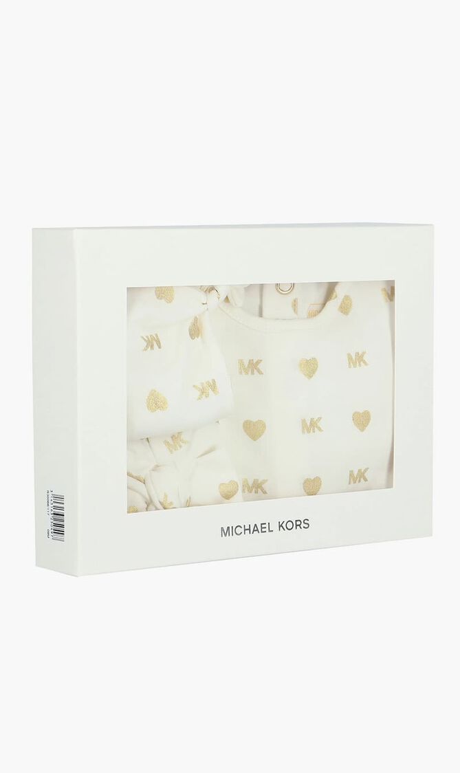 Ivory Logo Babygrow Gift Set