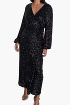 Sequin Kira Wrap Dress