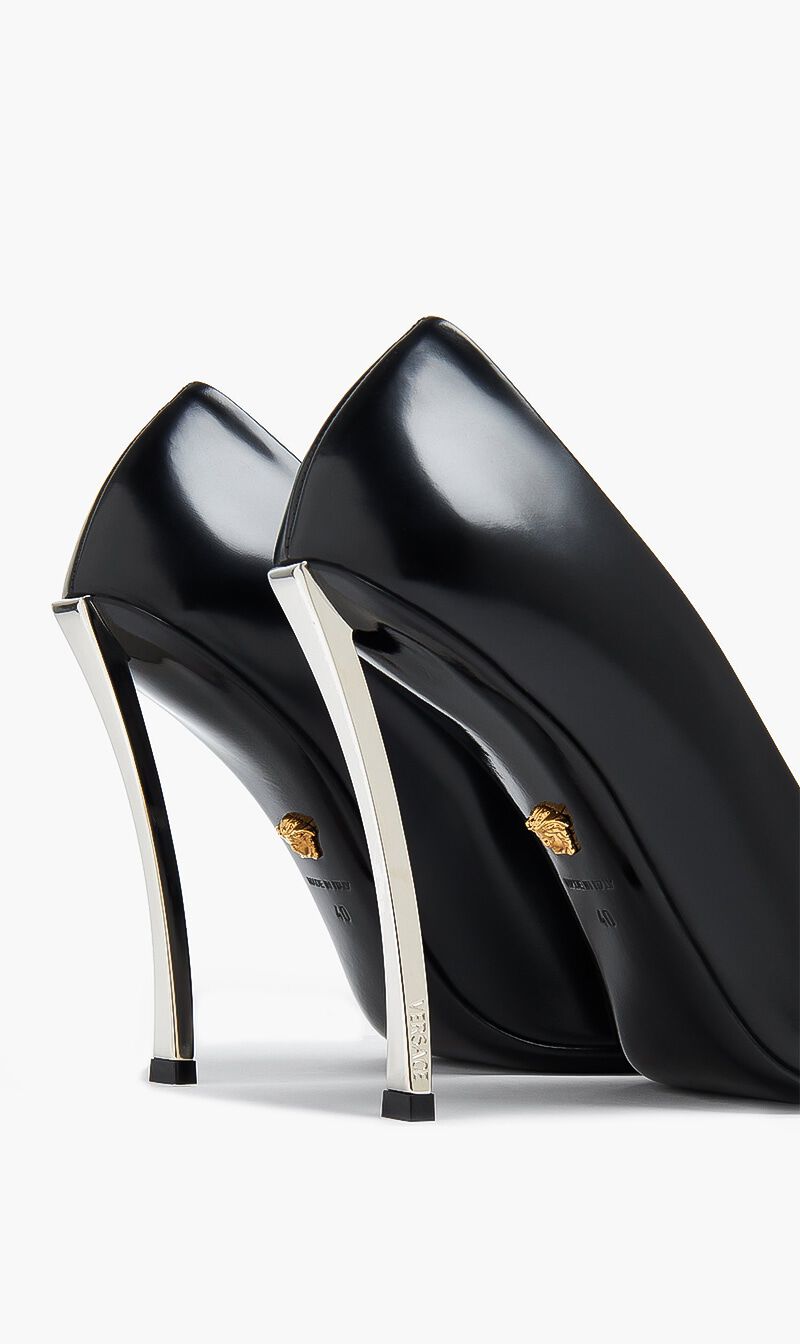 Steel heel stilettos hotsell
