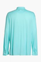 قميص جيرسيه بأكمام طويلة ولون سادة