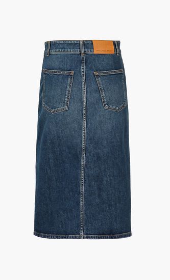 Vintage Wrap Denim Skirt