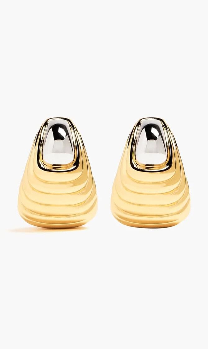 Ridge Oversized Stud Earrings