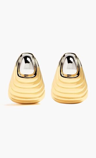 Ridge Oversized Stud Earrings