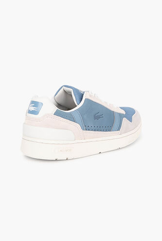 T-Clip Leather and Suede Trainers