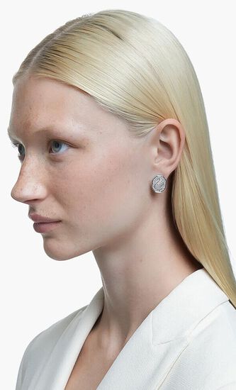 Rhodium Plated Earring