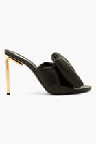 WOOL BOW HIGH GOLD ALLEN MULE BLACK GOLD