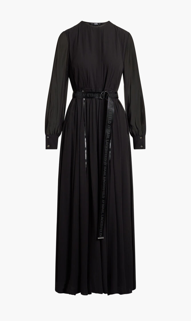 MAXI DRESS W LOGO TAPE