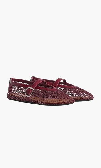 Fishnet Ballet Flats