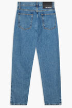 TAPERED DENIM PANTS