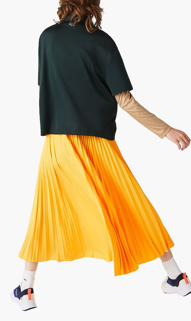 Elasticised Pleated Jersey Skirt