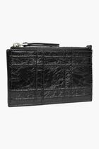 FLEMING SOFT METALLIC SQUARE QUILT ZIP CARD CASE