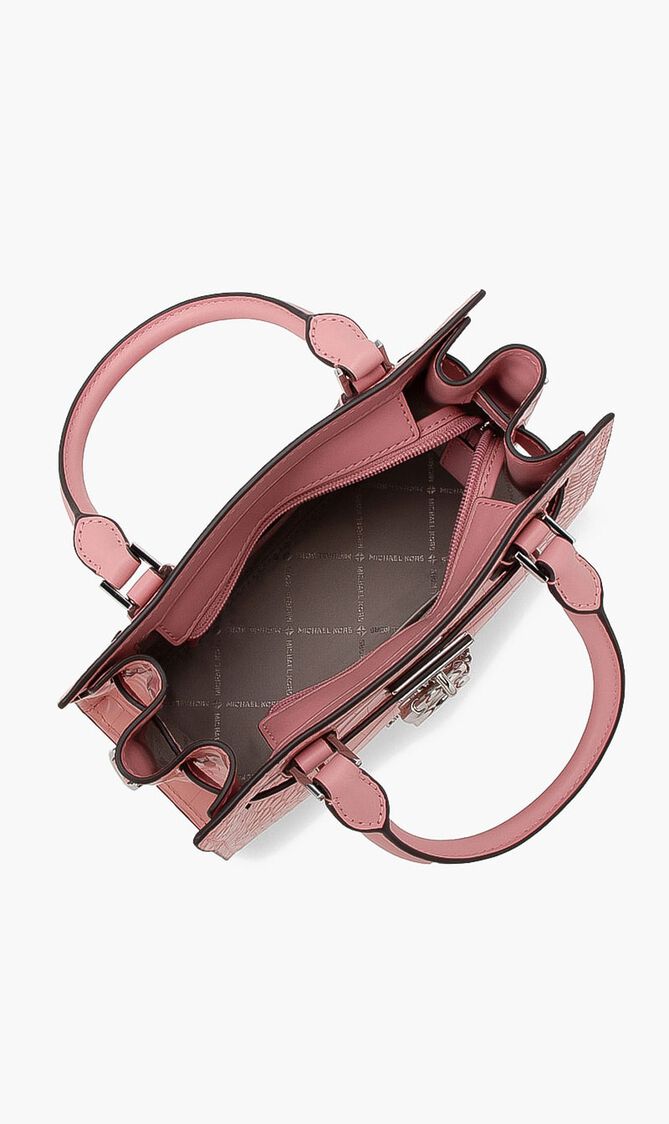 Textured Leather Crossbody Bag