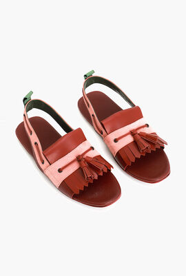 Open-Toe Leather Sandals