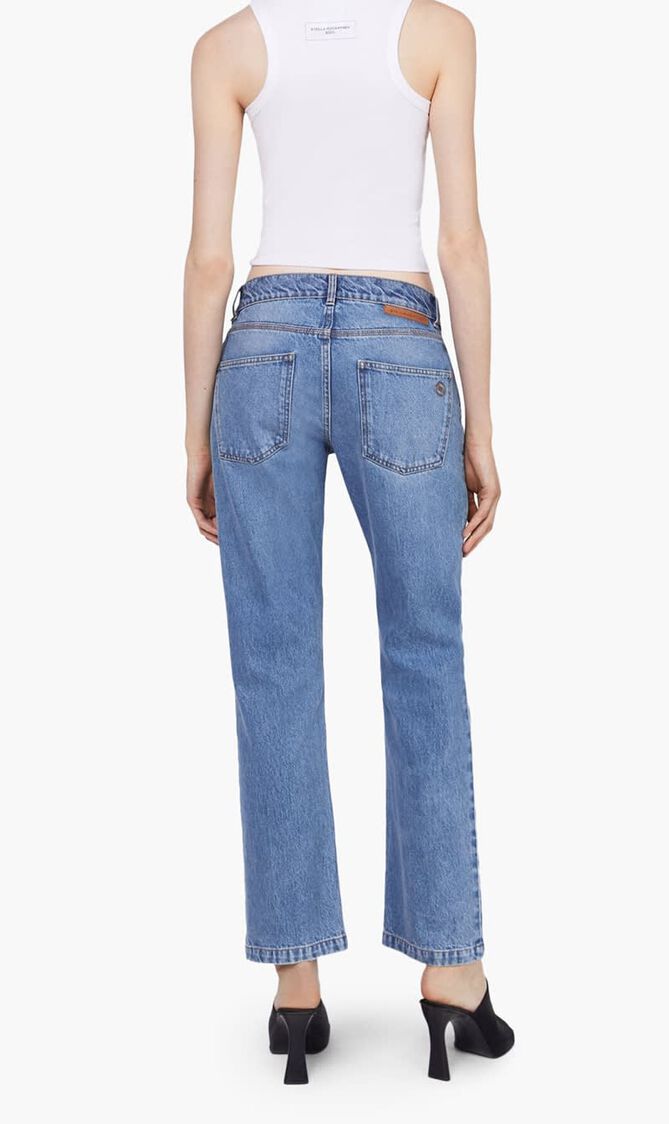 Falabella Chain Light Wash Cropped Jeans Falabella Chain Light Wash Cropped Jeans