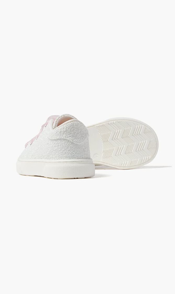 Lace Up Glitter & Tulle Sneakers