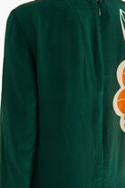 Flowers Long Sleeve Maxi Dress