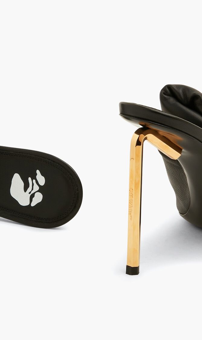 WOOL BOW HIGH GOLD ALLEN MULE BLACK GOLD