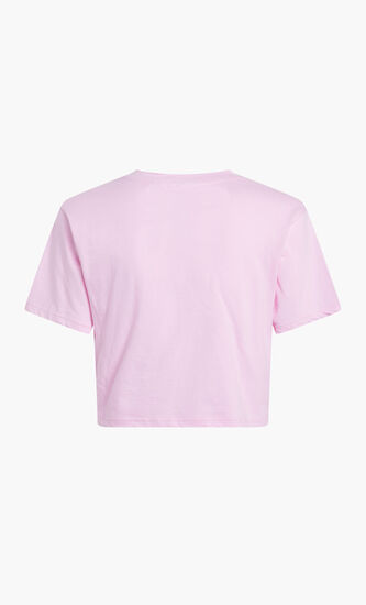 CROPED BOX LINE TEE