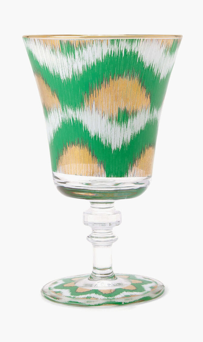 Ikat Drinking Glass