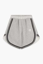 SHORT MELANGE FLEECE + CONTRAST + MEDUSA EMBROIDEY
