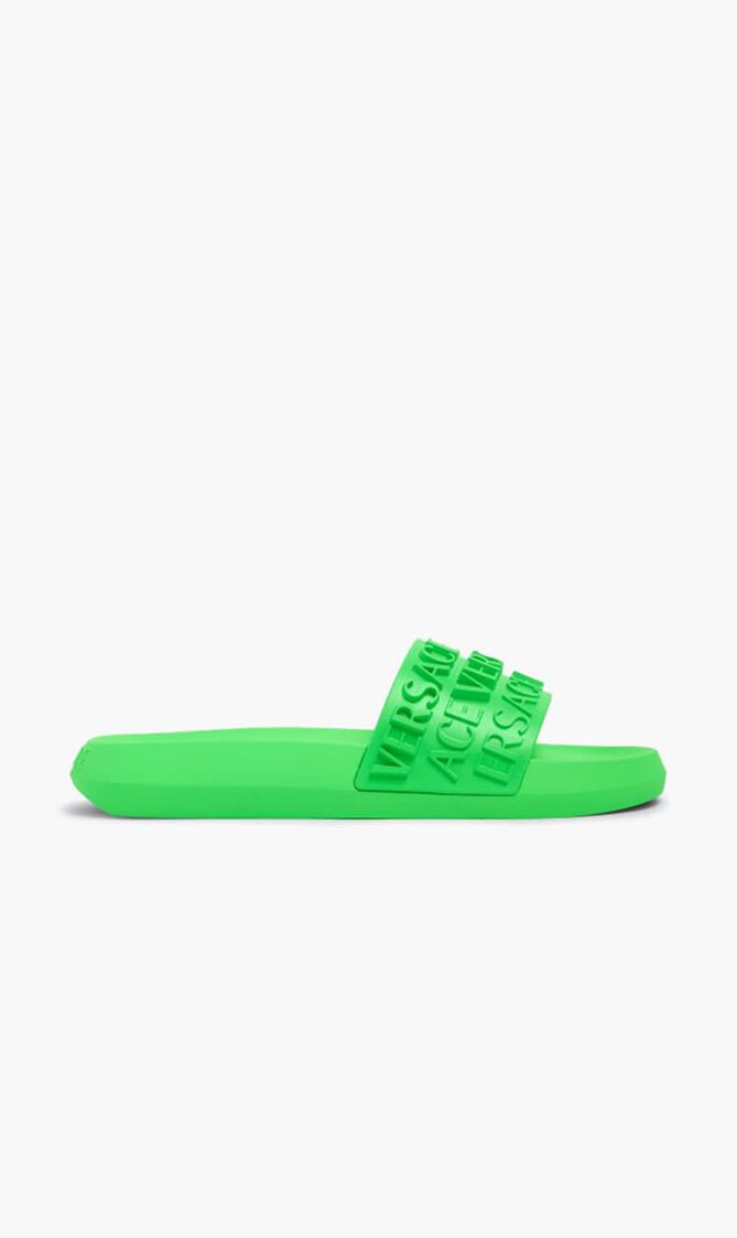 POOL SLIDES EMBOSS VERSACE RUBBER