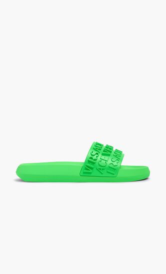 POOL SLIDES EMBOSS VERSACE RUBBER