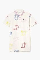 Croc Print Cotton Pique Dress