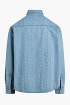 LSLV AOP LOGO DENIM SHIRT