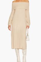Off The Shoulder Sweater Dress