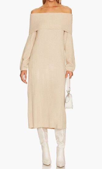 Off The Shoulder Sweater Dress