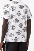 SHORT SLEEVED RIBBED COLLAR SHIRT